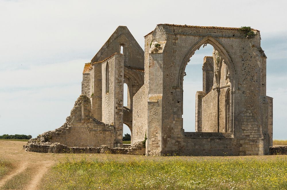 Abbey Notre-Dame de Ré, Ré Island, Charente-Maritime, France. Original public domain image from Wikimedia Commons