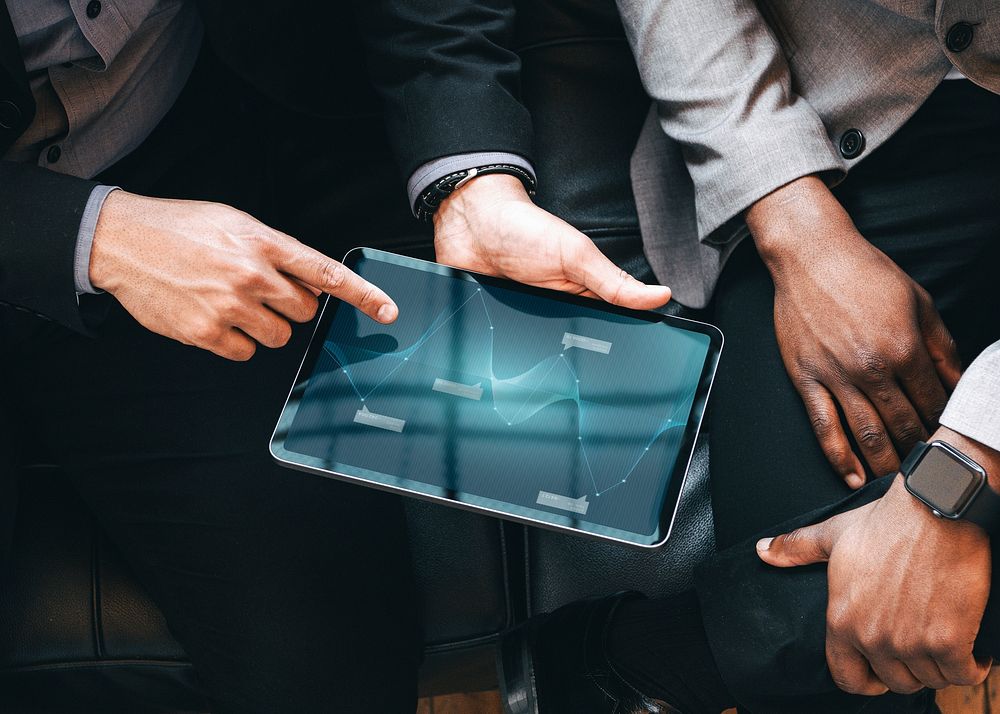 Closeup of a digital tablet