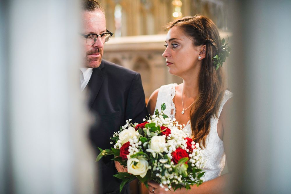 Anxious bride having second thoughts