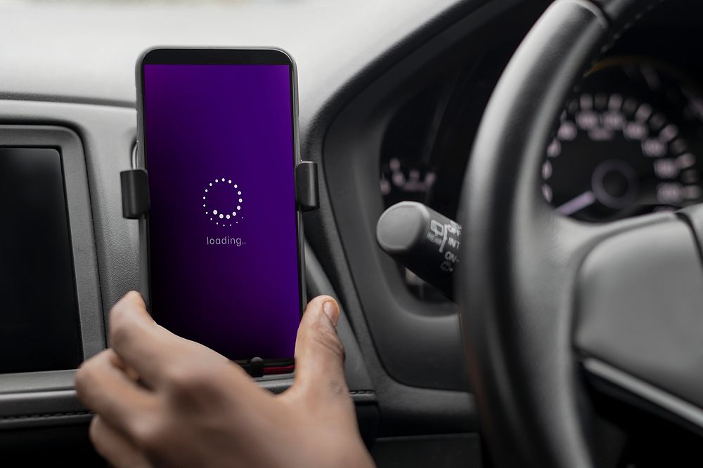 GPS phone screen, car navigation Free Photo rawpixel