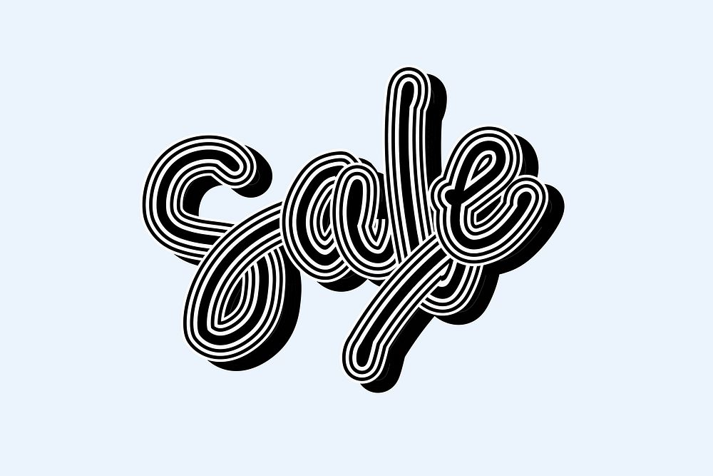 Sale black and white vector blue wallpaper