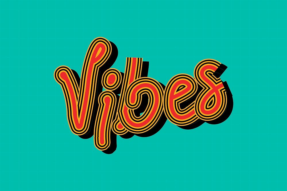 Funky Vibes red psd typography grid wallpaper