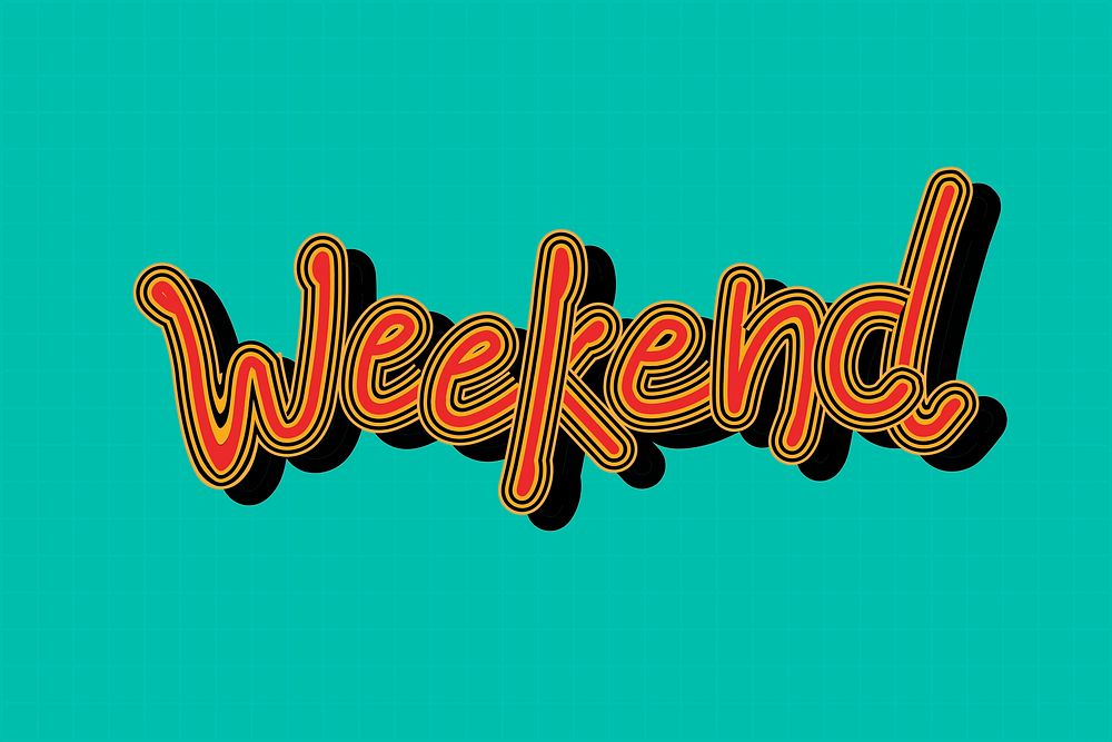 Vector Weekend red and green grid wallpaper