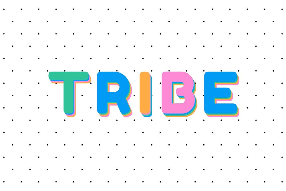 Tribe bold text typography font