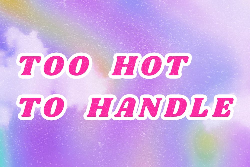 Purple Too Hot to Handle aesthetic cotton candy wallpaper