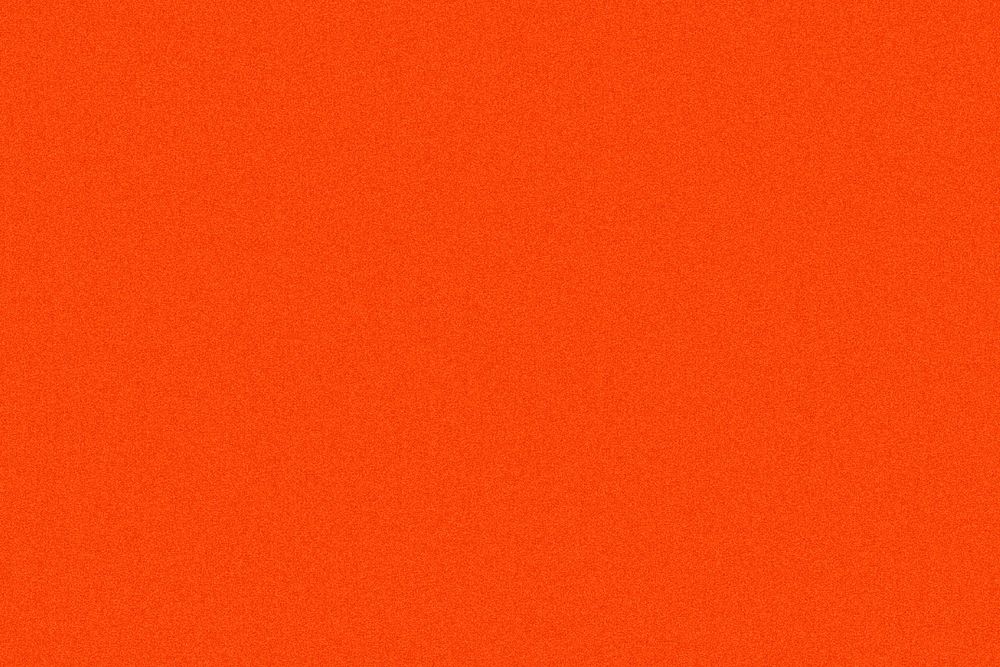 Bright orange background, plain design