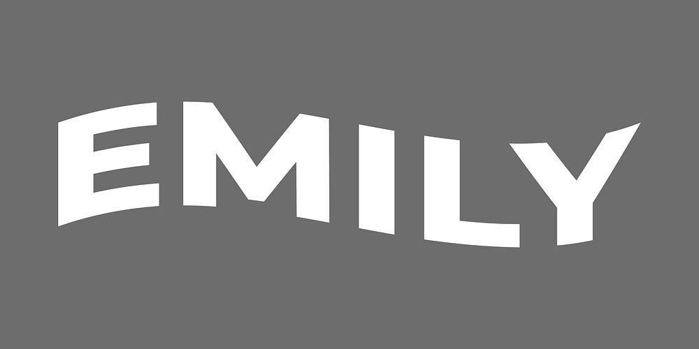 Emily word collage element, white | Premium Vector - rawpixel