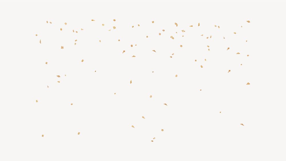 Birthday confetti desktop wallpaper, beige design vector