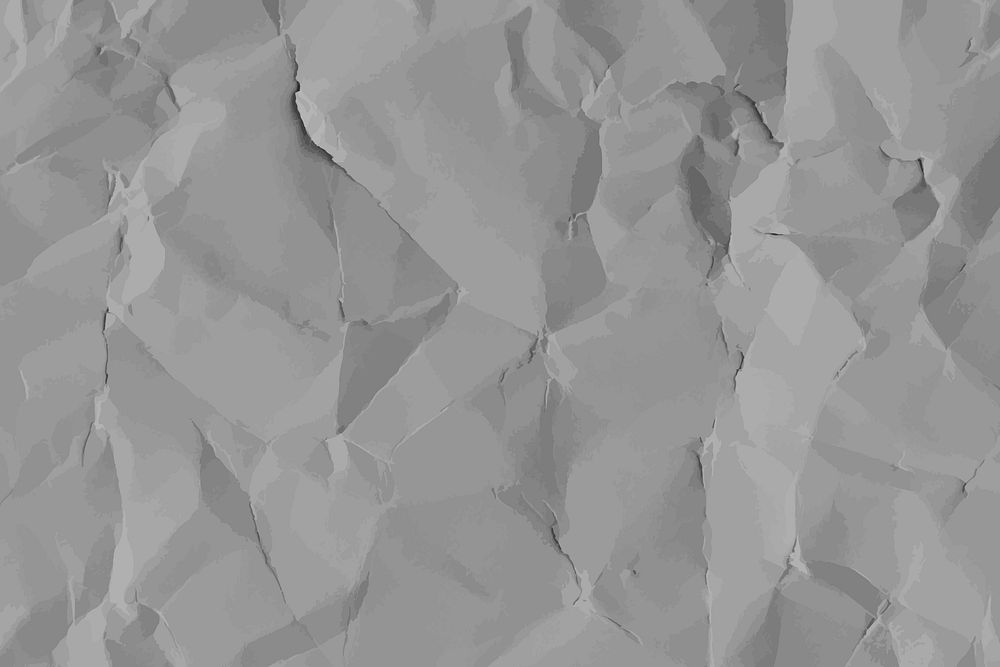 Gray crumpled paper texture background