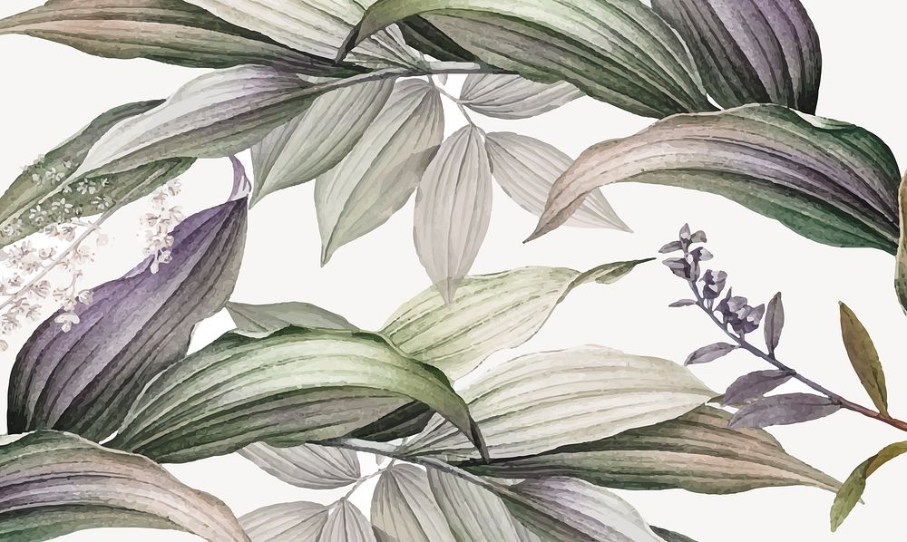 Botanical illustration frame desktop wallpaper