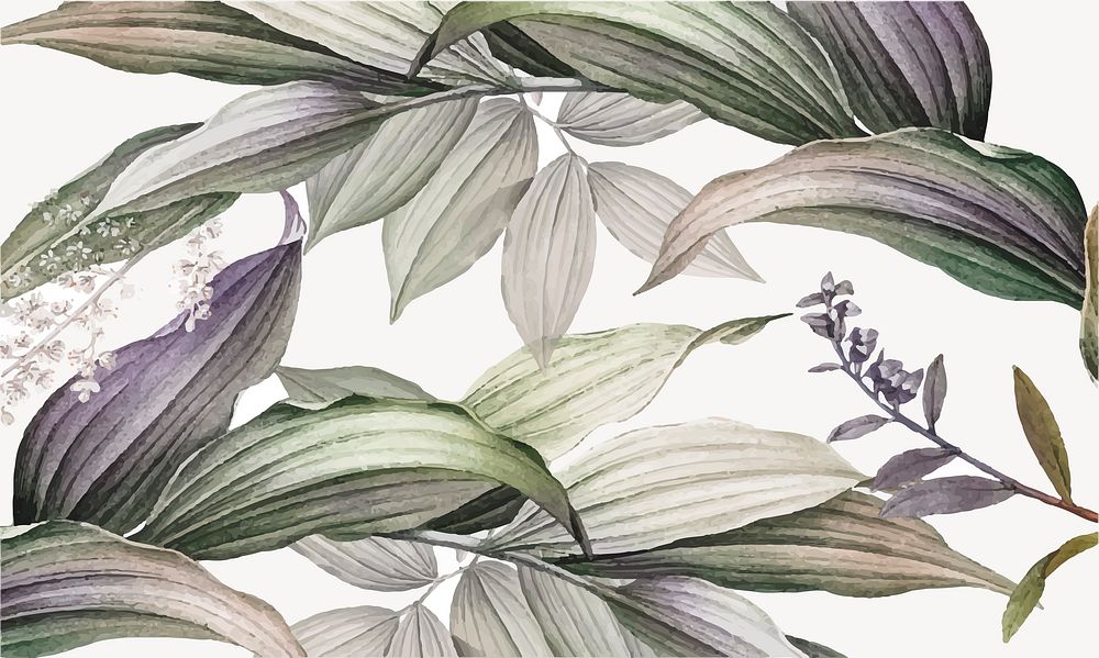 Botanical illustration vintage frame design element vector