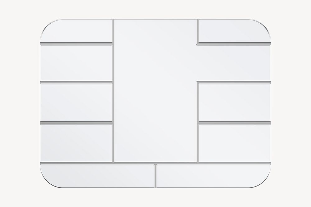 Silver credit card chip background