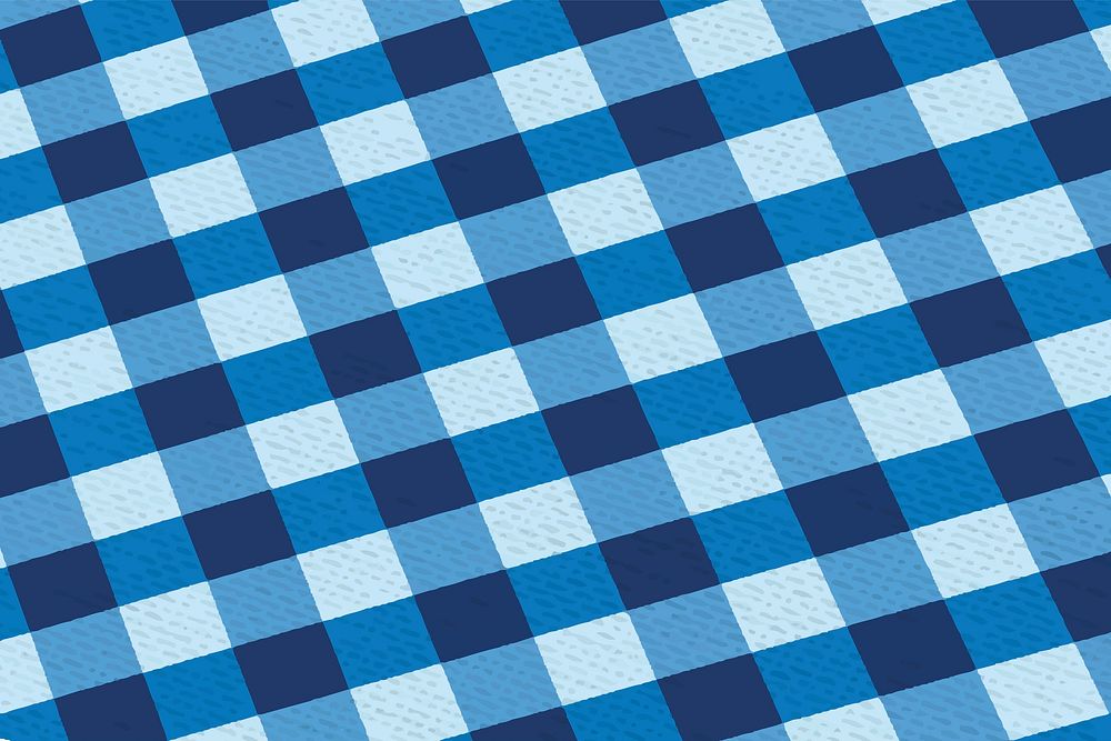 Blue gingham pattern background