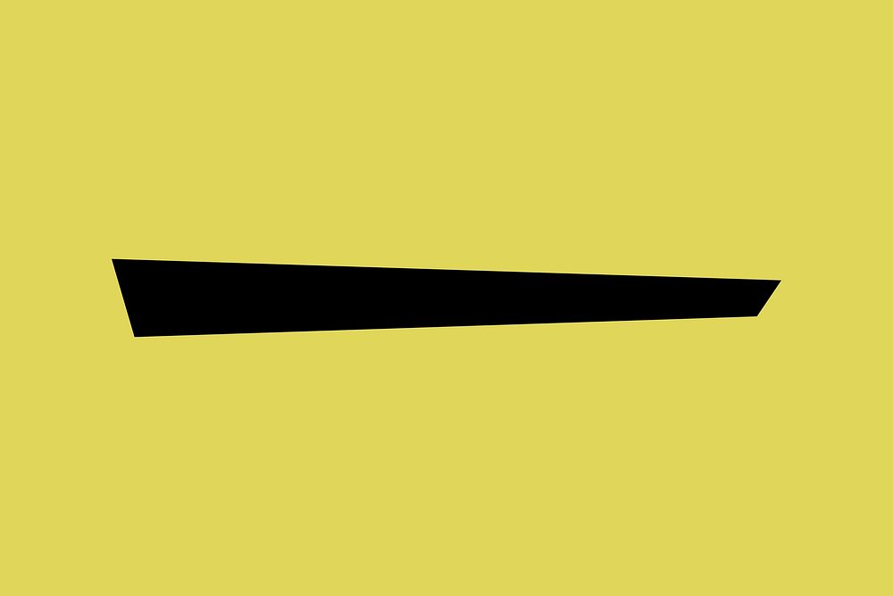 Black divider on yellow vector