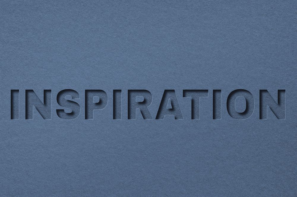 Inspiration lettering paper cut font typography