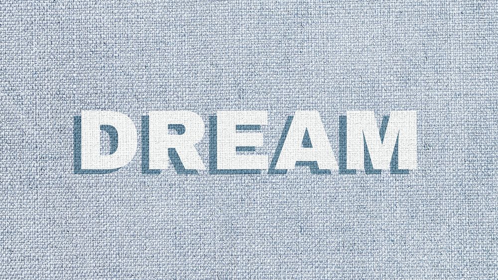 Dream text pastel fabric texture