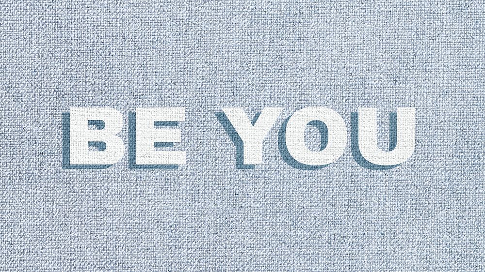 Be you lettering pastel shadow font