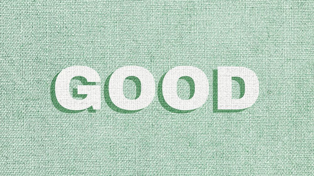 Good colorful fabric texture typography