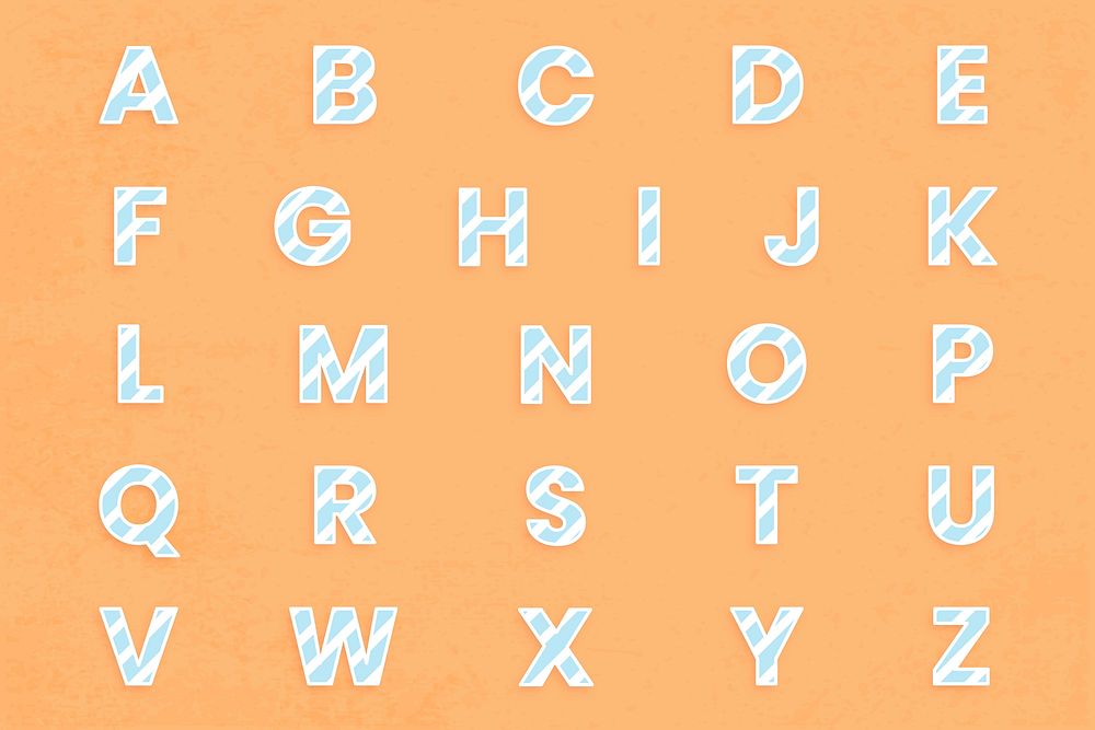 Alphabet vector abc letters set