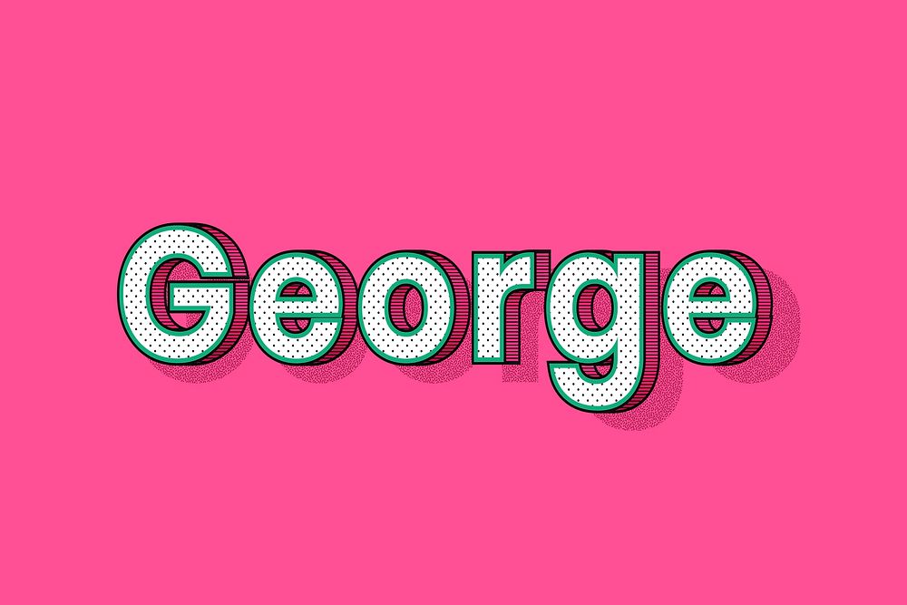 Dotted George male name retro