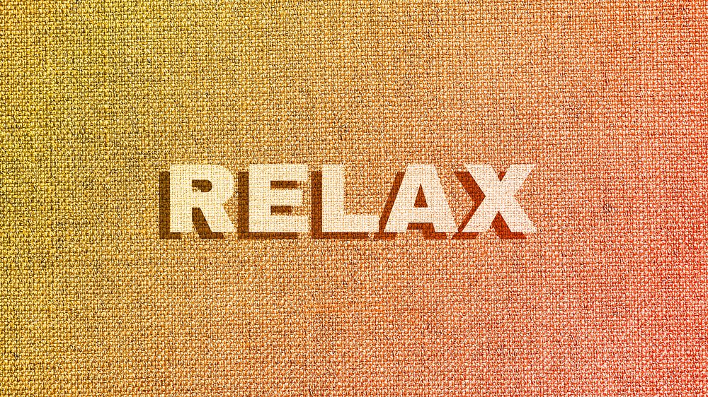 Relax pastel textured font typography