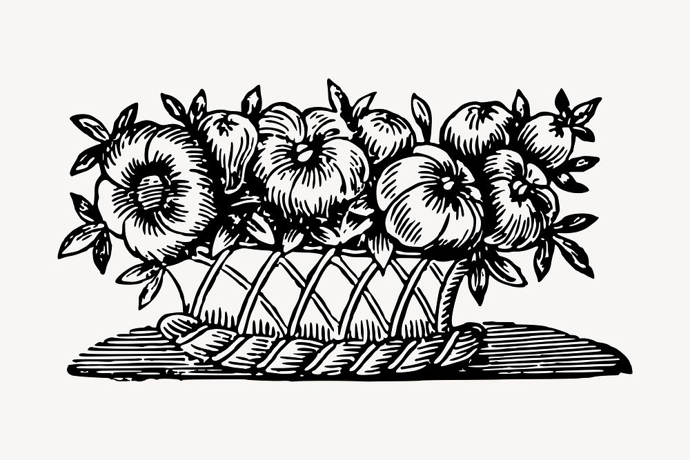 Flowers in vase clipart vector. Free public domain CC0 image.