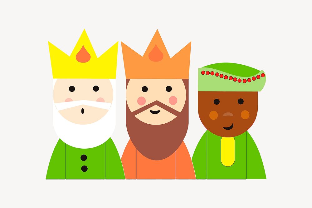 Three kings clipart psd. Free public domain CC0 image.