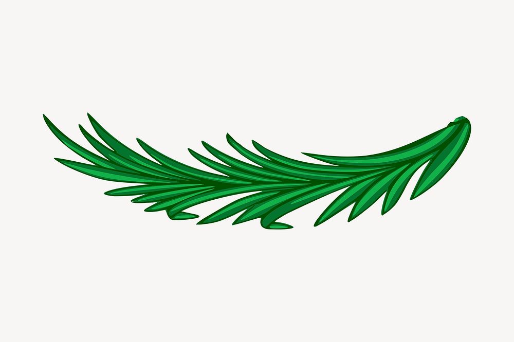 Pine leaves clipart, illustration psd. Free public domain CC0 image.