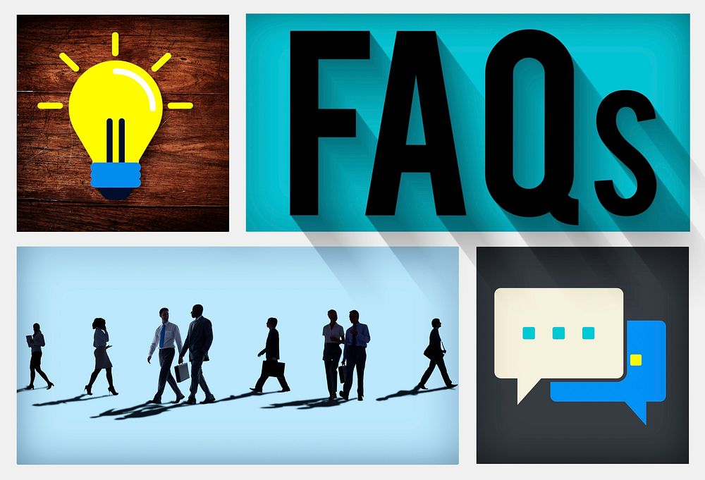 FAQs Guidance Answers Questions Feedback Concept