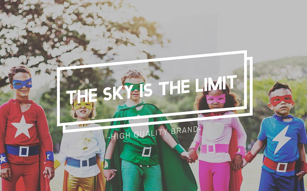 Sky is the Limit No Boundaries Motivation Adventure Concept