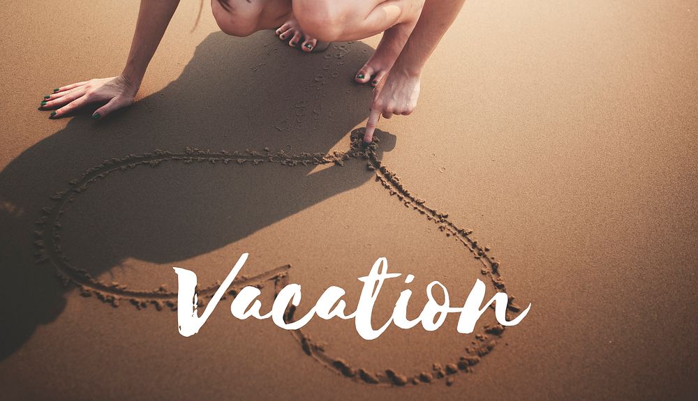 Summer Beach Break Vacation Freedom Memories Words Concept