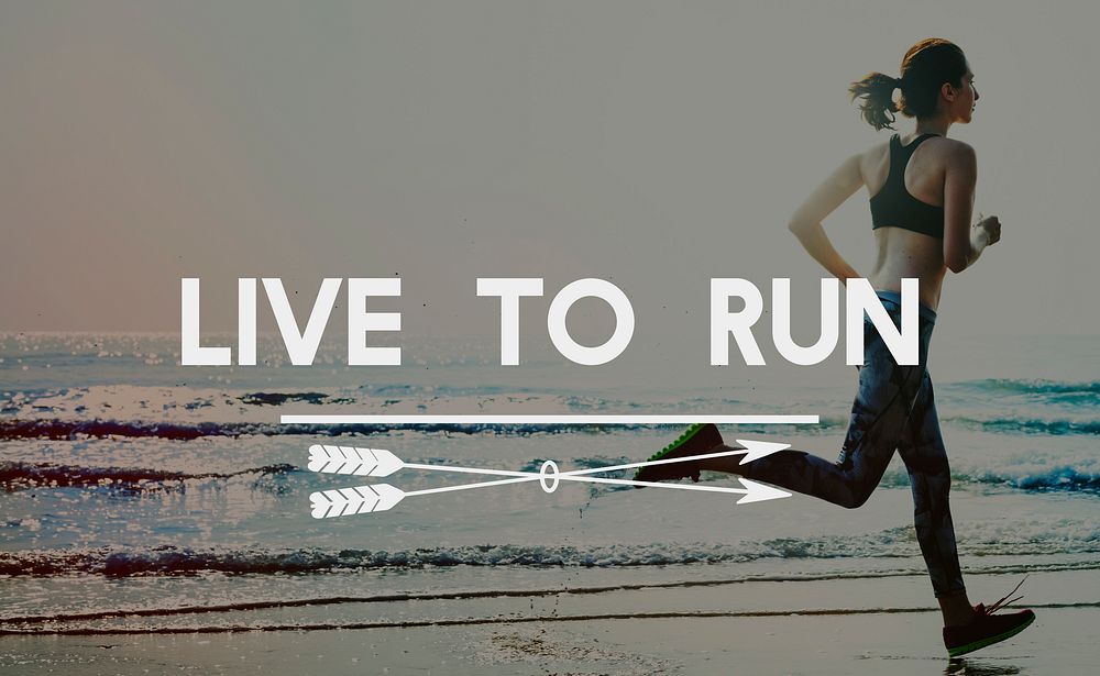 Live to Run Running Jogging Sprint Activity Concept