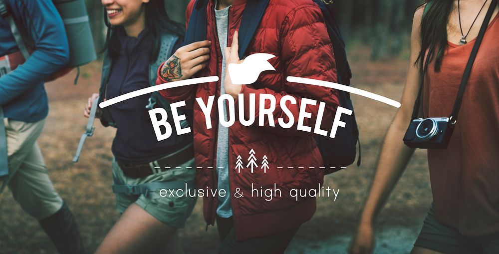 Be Yourself Confident Believe Inspiration Concept