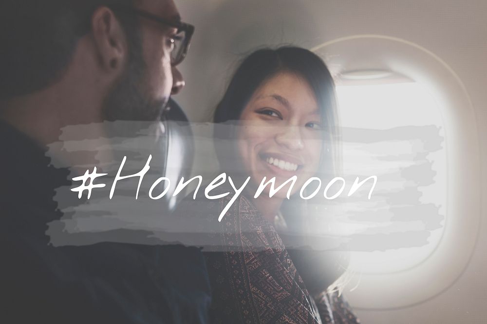 A couple is on honeymoon travel.