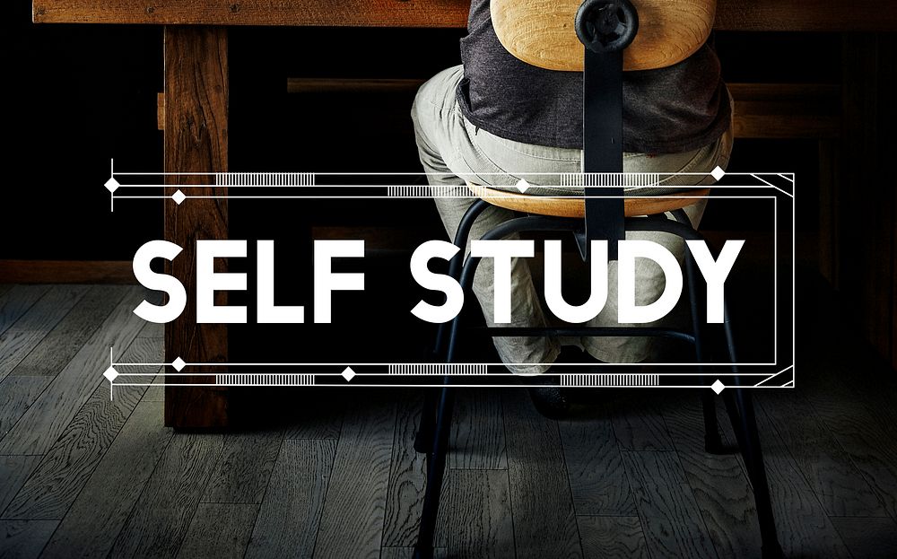 Self Study Relax Work Space Word Concept