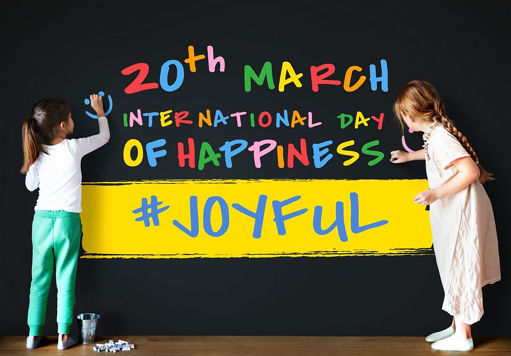 International Day Of Happiness Concept