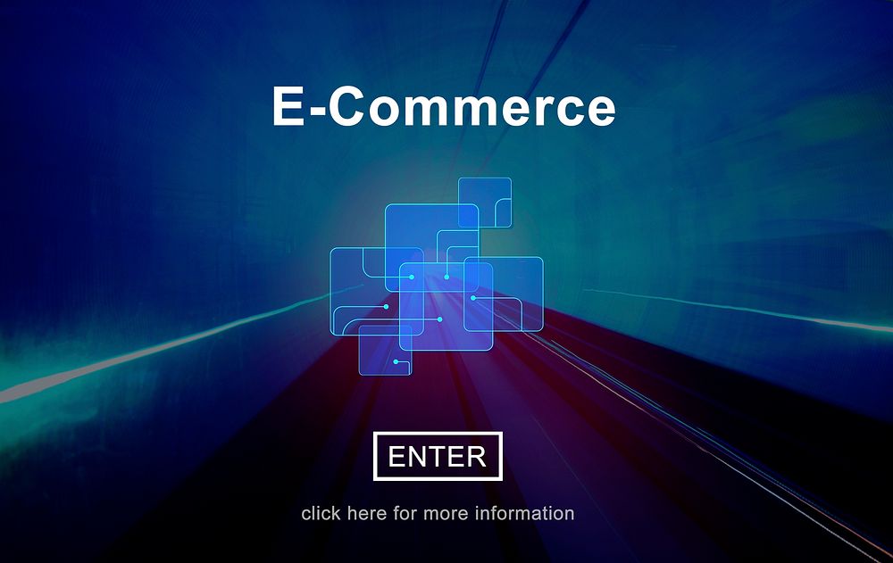 E-Commerce Online Marketing Website Connect Concept