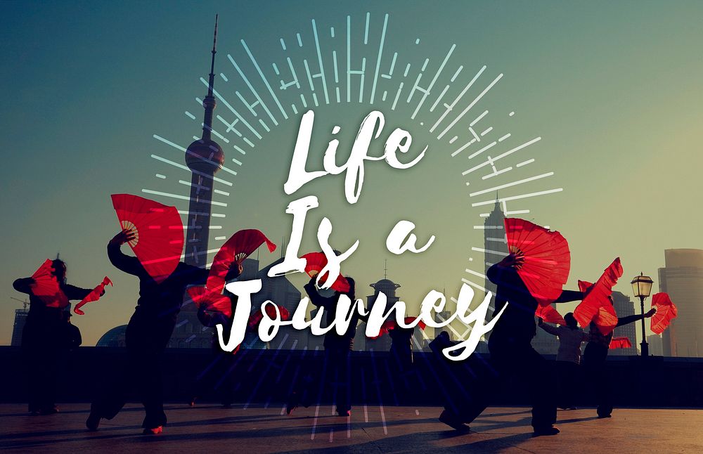 Life is a Journey Explore Trip Destination Traveling Adventure Concept