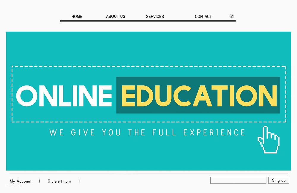 Online Education Experience Knowledge Digital Concept