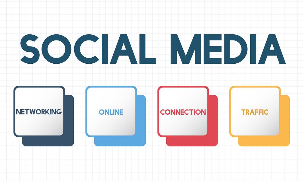 Social Media Box Buttons Concept