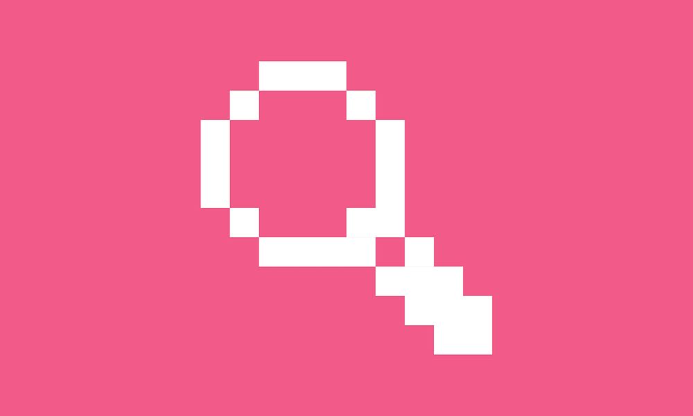 Pixel Key Icon Sign Symbol