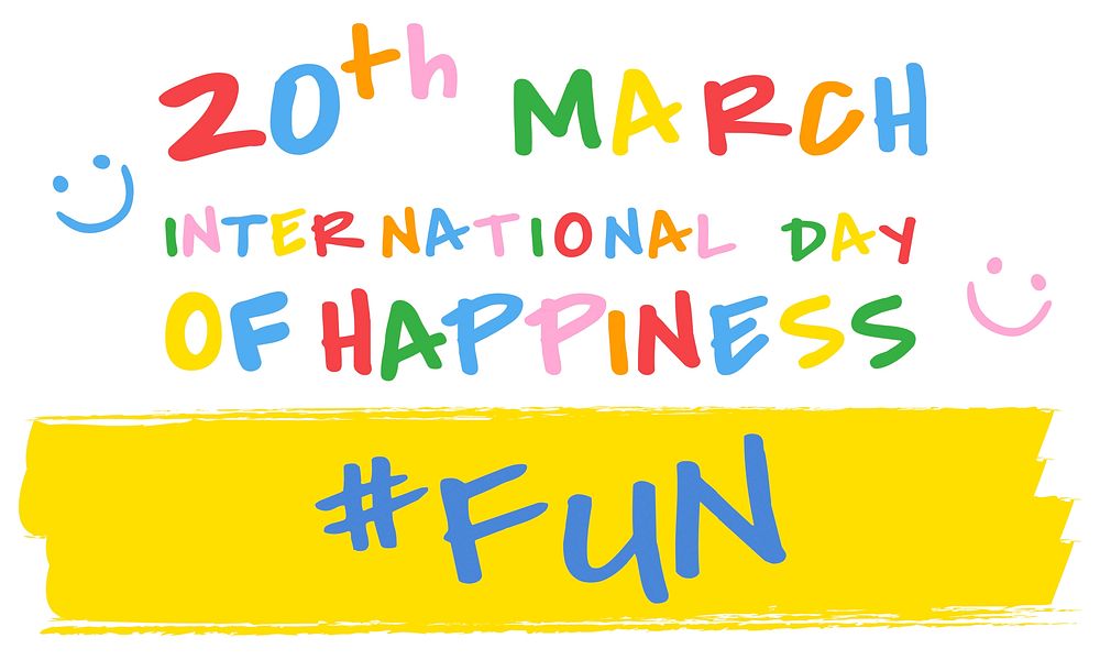 International Day Of Happiness Concept