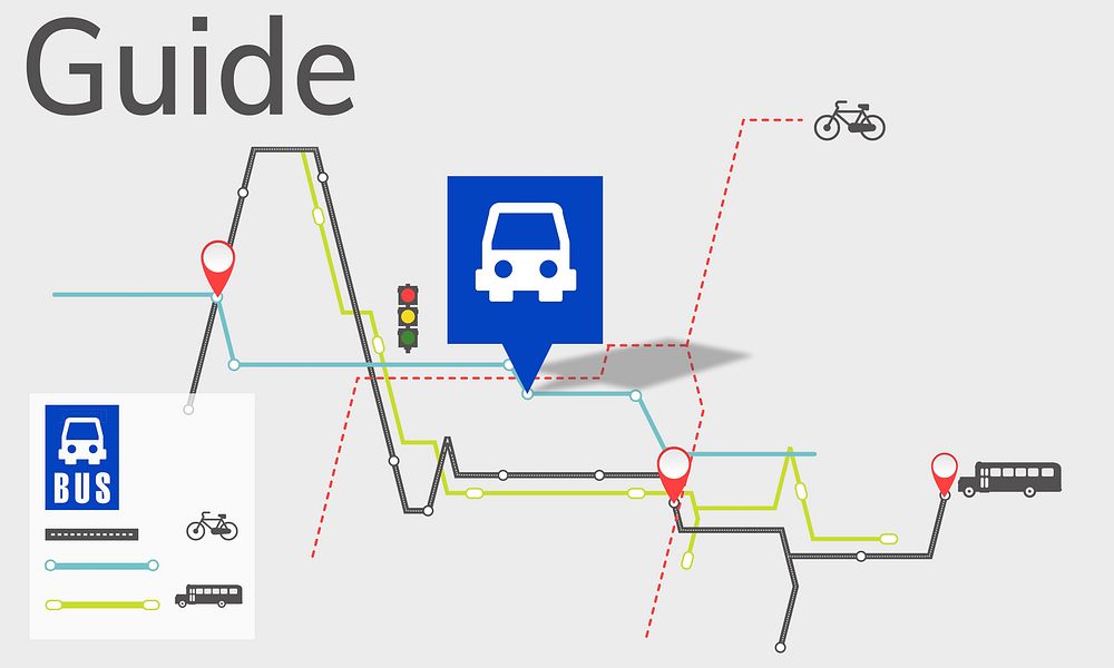 Map Route Trip Transportation Location Guide