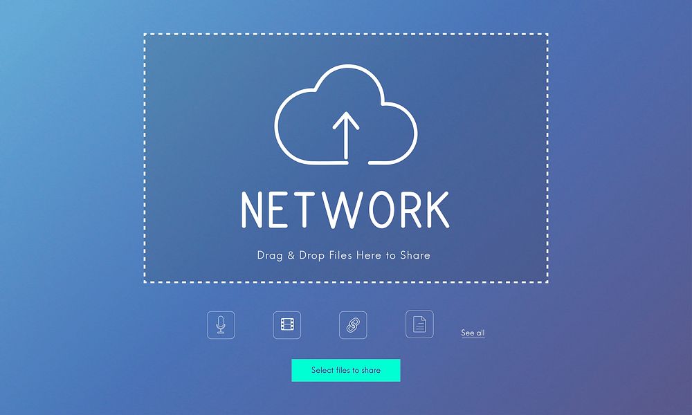 Cloud Network Data Backup Concept