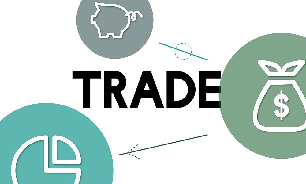 Trade financial money banking icon graphic