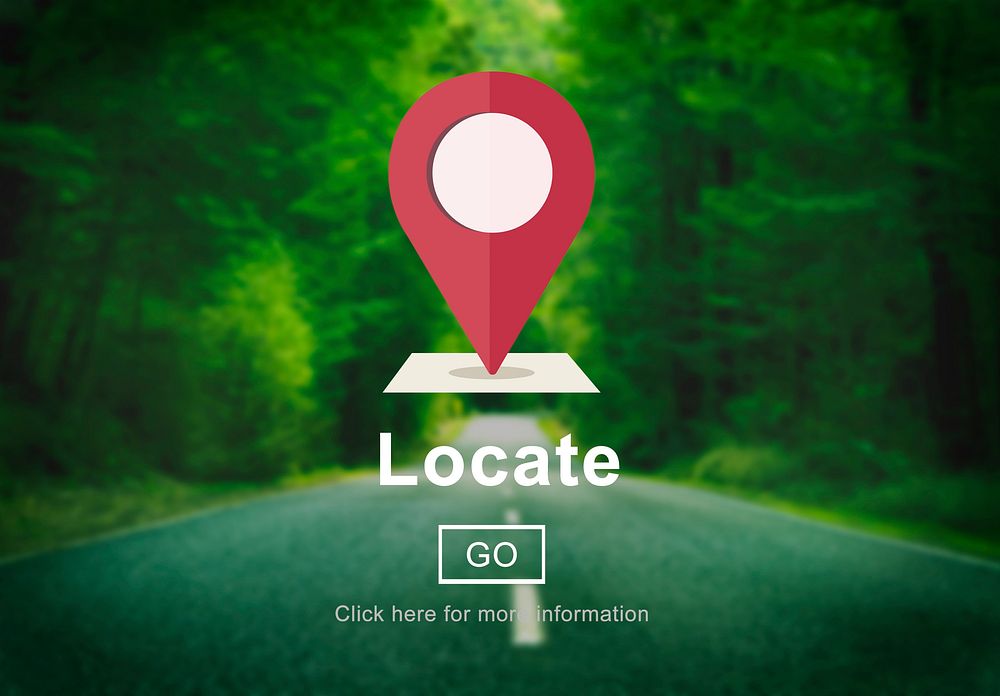 Locate Location Direction Navigation Position Trip Concept