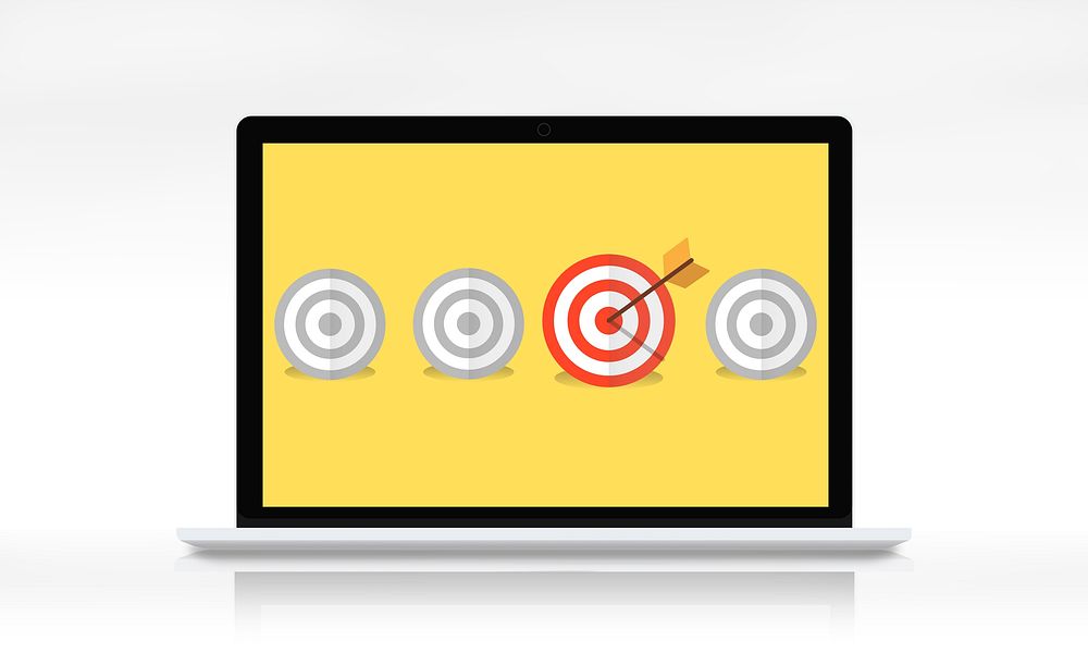 Goals Target Arrow Icon Graphic Concept
