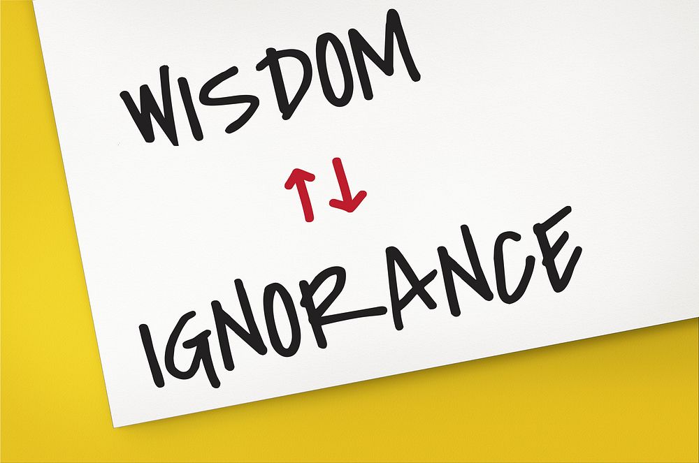 Proficiency Antonyms Wisdom Ignorance Illustration
