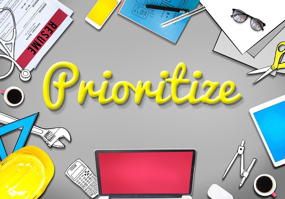 Prioritize Urgency Tasks Office Concept