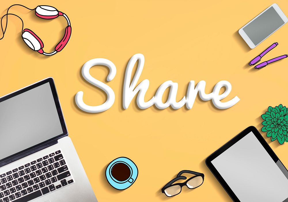 Share Sharing Networking Social Network Concept